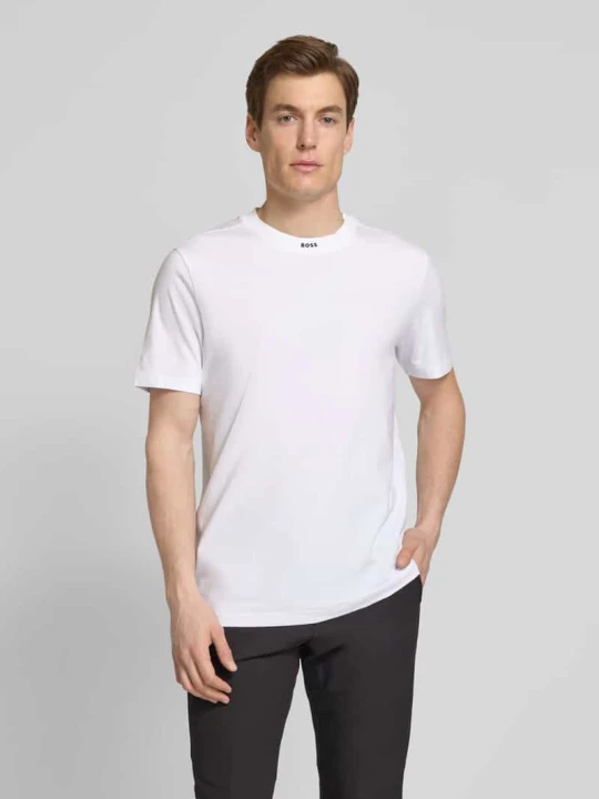 Zdjęcie produktu T-shirt z nadrukiem z logo Boss Biały