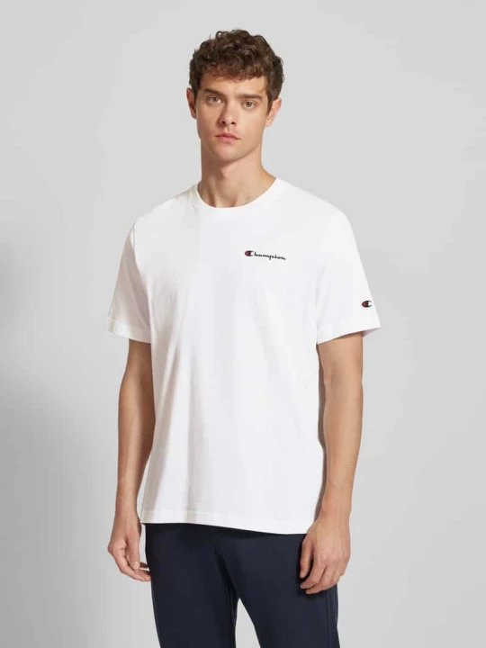 Zdjęcie produktu T-shirt z nadrukiem z logo Champion Biały