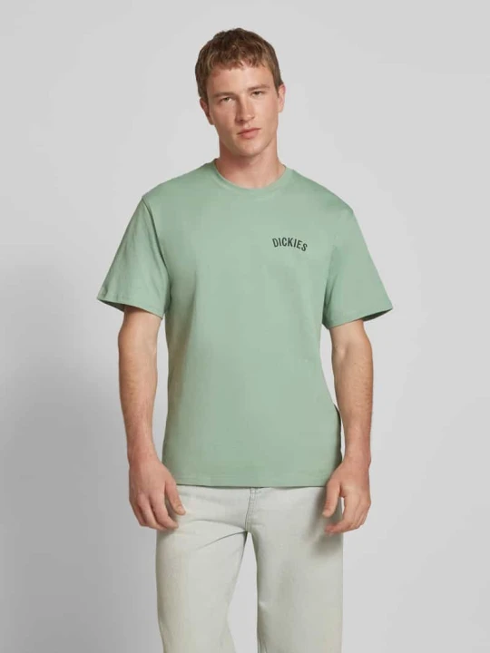 Zdjęcie produktu T-shirt z nadrukiem z logo Dickies Miętowy