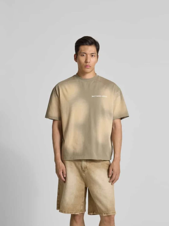Zdjęcie produktu t-shirt z nadrukiem z logo Don't Waste Culture Khaki