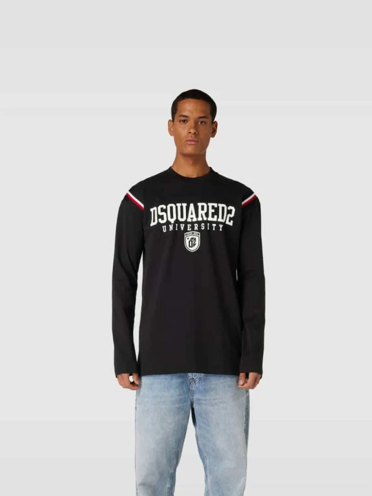Zdjęcie produktu T-shirt z nadrukiem z logo Dsquared2 Czarny
