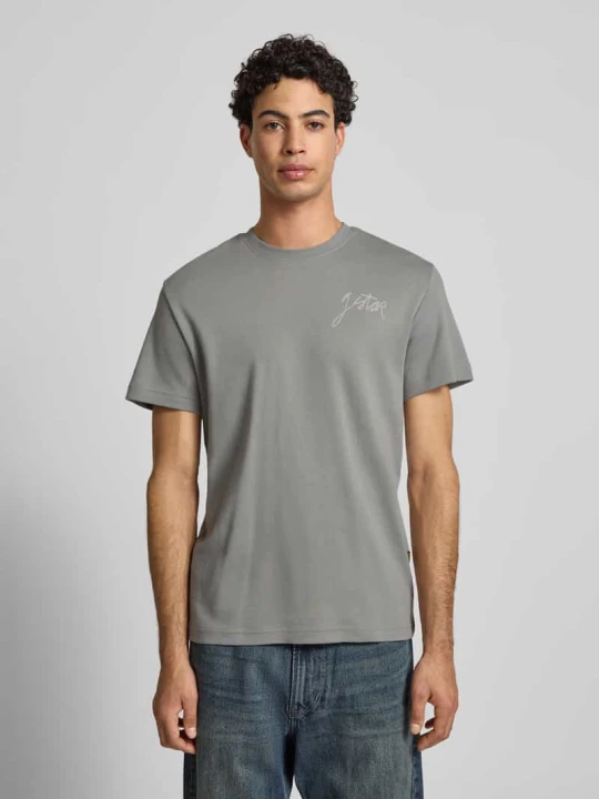 Zdjęcie produktu T-shirt z nadrukiem z logo G-Star Raw Jasnoszary