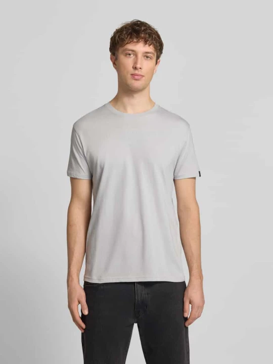 Zdjęcie produktu t-shirt z nadrukiem z logo i okrągłym dekoltem Alpha Industries Jasnoszary