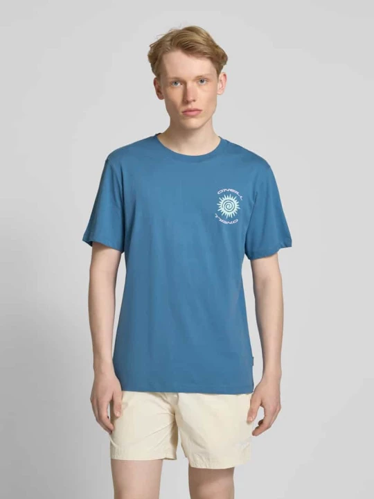 Zdjęcie produktu T-shirt z nadrukiem z logo i okrągłym dekoltem O'Neill Błękitny