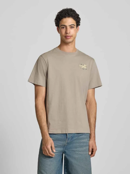 Zdjęcie produktu t-shirt z nadrukiem z logo i okrągłym dekoltem The North Face Kamienny