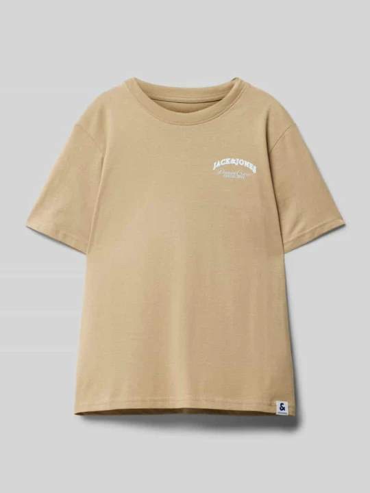 Zdjęcie produktu T-shirt z nadrukiem z logo Jack&Jones Camel