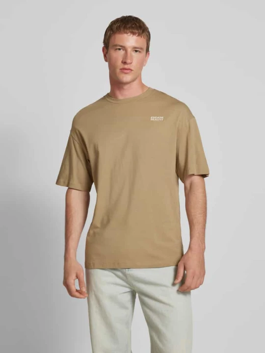 Zdjęcie produktu T-shirt z nadrukiem z logo Jack&Jones Beżowy