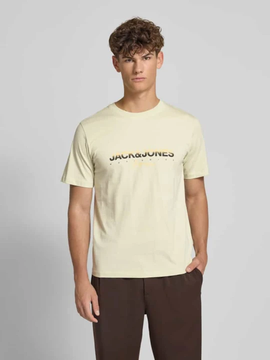 Zdjęcie produktu T-shirt z nadrukiem z logo Jack&Jones Miętowy