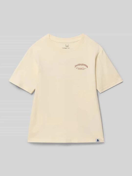 Zdjęcie produktu T-shirt z nadrukiem z logo Jack&Jones Złamany biały