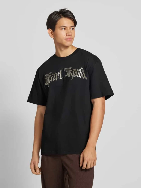 Zdjęcie produktu T-shirt z nadrukiem z logo Karl Kani Czarny