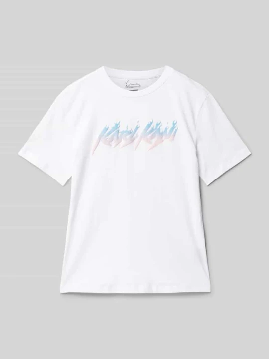 Zdjęcie produktu T-shirt z nadrukiem z logo Karl Kani Biały