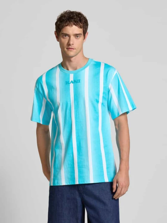 Zdjęcie produktu T-shirt z nadrukiem z logo Karl Kani Jasnoniebieski
