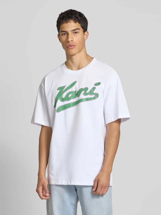 Zdjęcie produktu T-shirt z nadrukiem z logo Karl Kani Biały