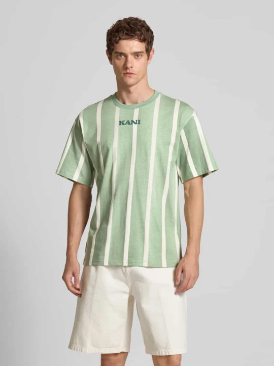 Zdjęcie produktu T-shirt z nadrukiem z logo Karl Kani Zielony