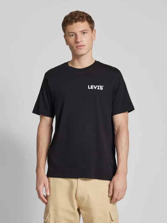 Zdjęcie produktu T-shirt z nadrukiem z logo Levi's Czarny
