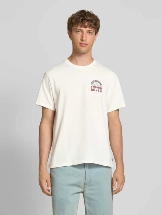 Zdjęcie produktu T-shirt z nadrukiem z logo Levi's Biały