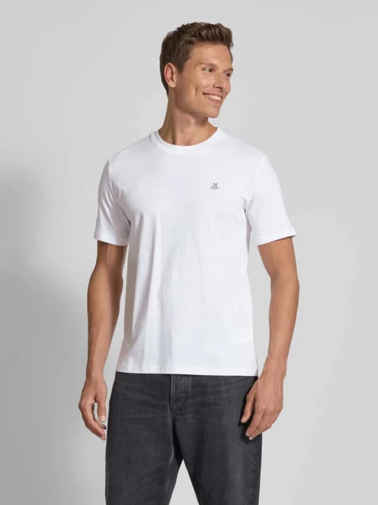 Zdjęcie produktu T-shirt z nadrukiem z logo Marc O'Polo Biały