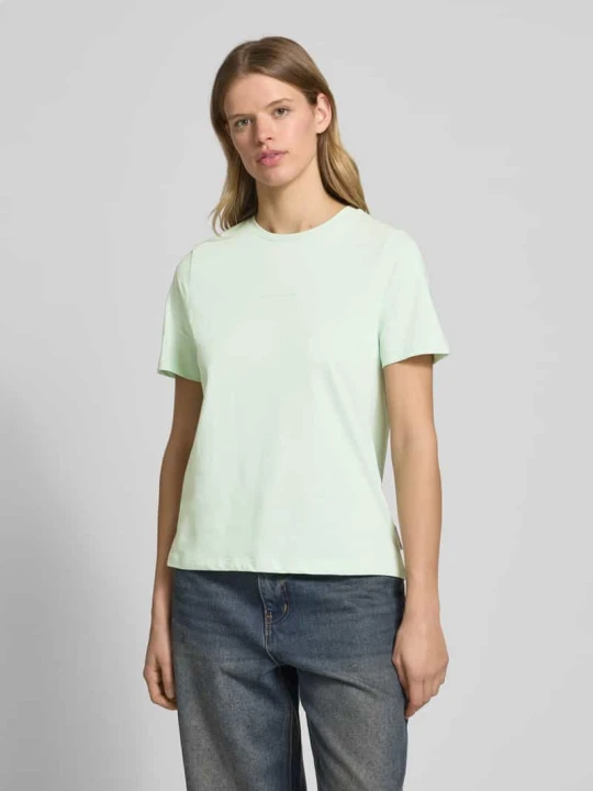 Zdjęcie produktu T-shirt z nadrukiem z logo Marc O'Polo Jasnozielony