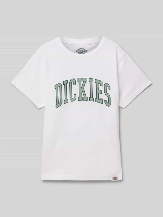 Zdjęcie produktu T-shirt z nadrukiem z logo model ‘AITKIN’ Dickies Biały
