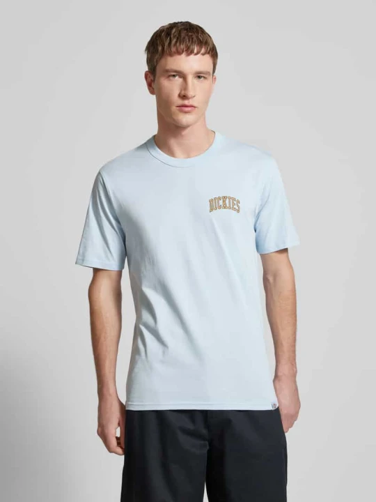 Zdjęcie produktu T-shirt z nadrukiem z logo model ‘AITKIN’ Dickies Jasnoniebieski