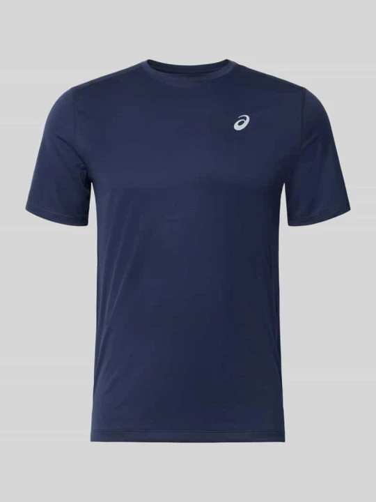 Zdjęcie produktu T-shirt z nadrukiem z logo model 'CORE' Asics Ciemnoniebieski