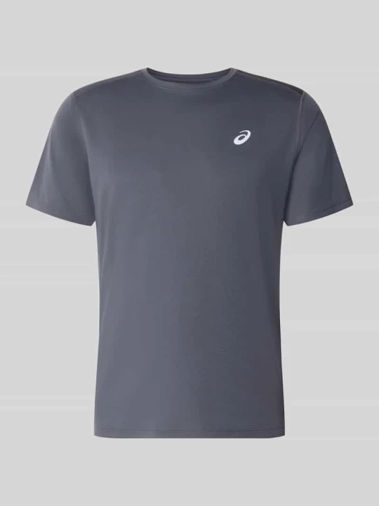 Zdjęcie produktu T-shirt z nadrukiem z logo model 'CORE' ASICS TIGER Antracytowy