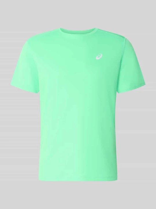Zdjęcie produktu T-shirt z nadrukiem z logo model 'CORE' ASICS TIGER Neonowy zielony