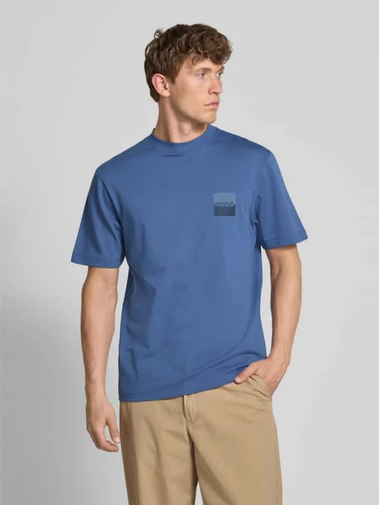 Zdjęcie produktu T-shirt z nadrukiem z logo model ‘Dusplito’ Hugo