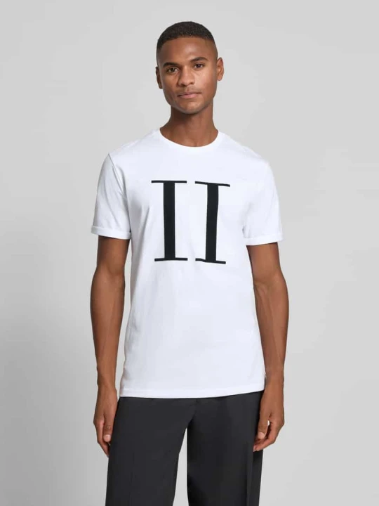Zdjęcie produktu T-shirt z nadrukiem z logo model ‘Encore’ Les Deux Biały
