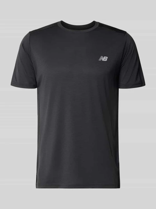 Zdjęcie produktu T-shirt z nadrukiem z logo model 'ESSENTIAL' New Balance Czarny