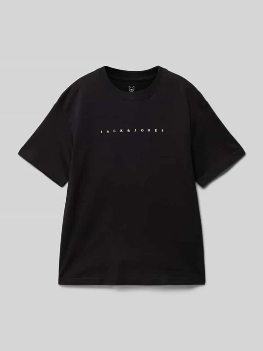 Zdjęcie produktu T-shirt z nadrukiem z logo Model 'ESTAR' Jack&Jones Czarny