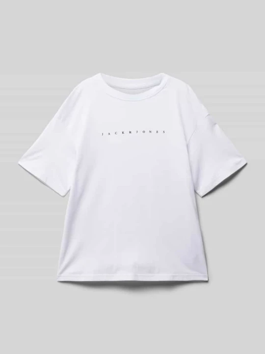 Zdjęcie produktu T-shirt z nadrukiem z logo Model 'ESTAR' Jack&Jones Biały