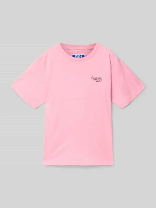 Zdjęcie produktu T-shirt z nadrukiem z logo Model 'ROAR' Jack&Jones Różowy