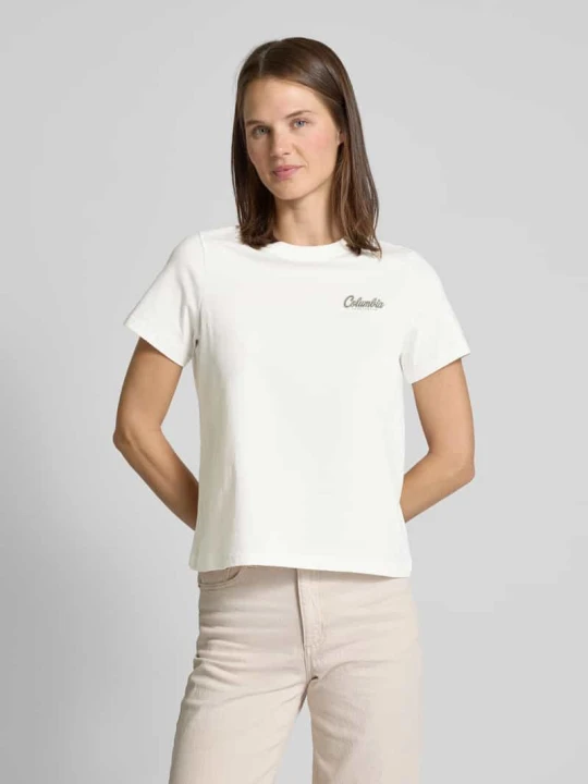 Zdjęcie produktu T-shirt z nadrukiem z logo model ‘ROLLING BEND’ Columbia Biały