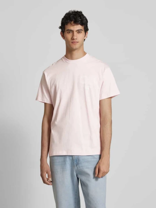 Zdjęcie produktu T-shirt z nadrukiem z logo model ‘ROTATION’ Carhartt WIP Brudnoróżowy