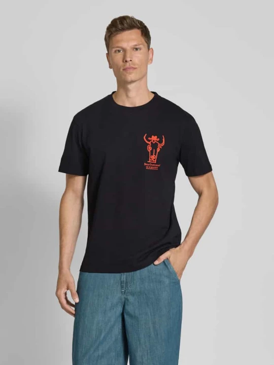 Zdjęcie produktu T-shirt z nadrukiem z logo model ‘Showdown’ Deus Ex Machina Czarny