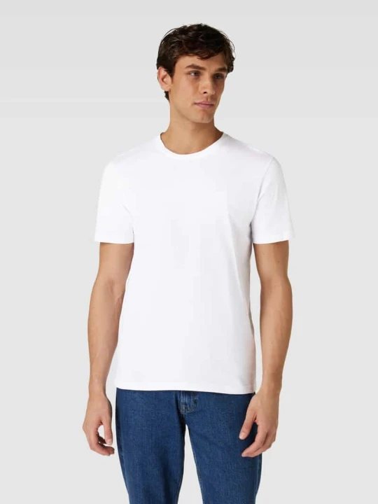 Zdjęcie produktu T-shirt z nadrukiem z logo model ‘Tales’ Boss Biały