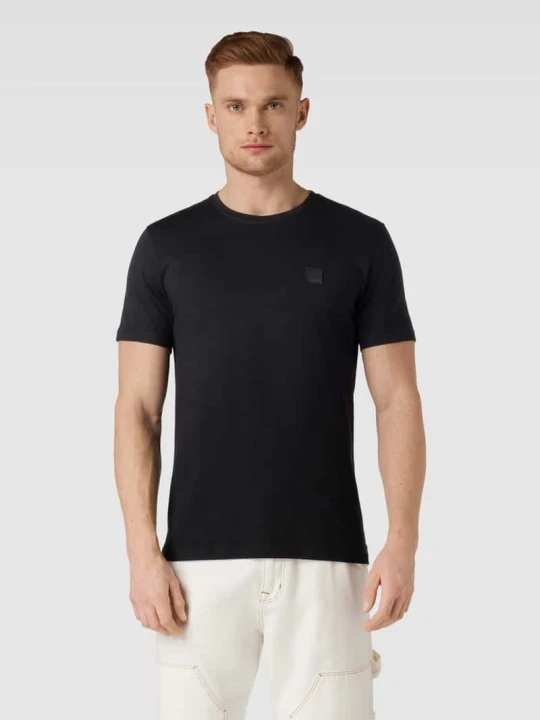 Zdjęcie produktu T-shirt z nadrukiem z logo model ‘Tales’ Boss Czarny