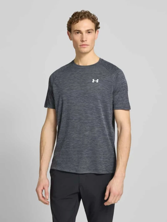 Zdjęcie produktu t-shirt z nadrukiem z logo model 'Tech' Under Armour Antracytowy