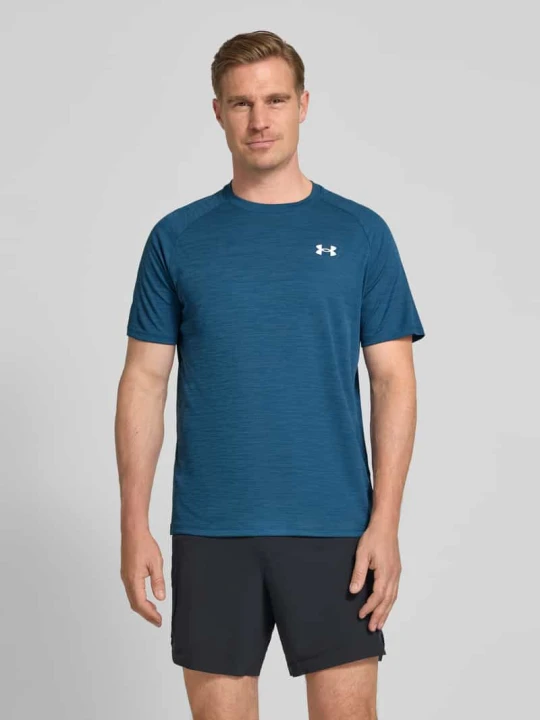 Zdjęcie produktu t-shirt z nadrukiem z logo model 'Tech' Under Armour Niebieski