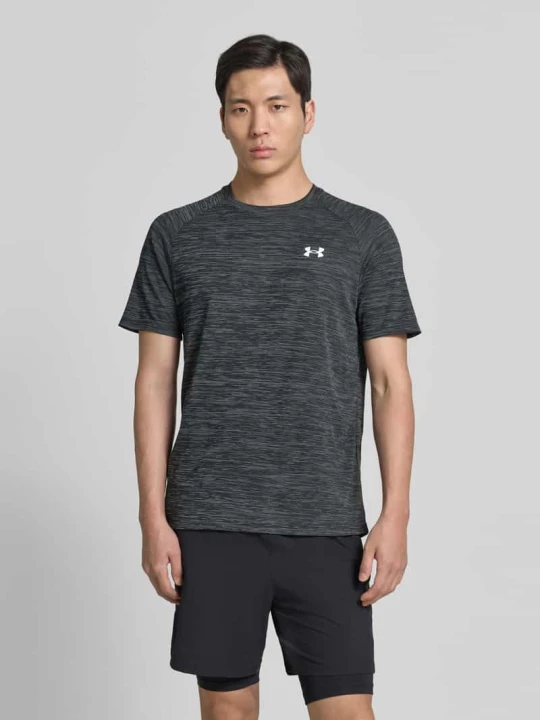 Zdjęcie produktu t-shirt z nadrukiem z logo model 'Tech' Under Armour czarny