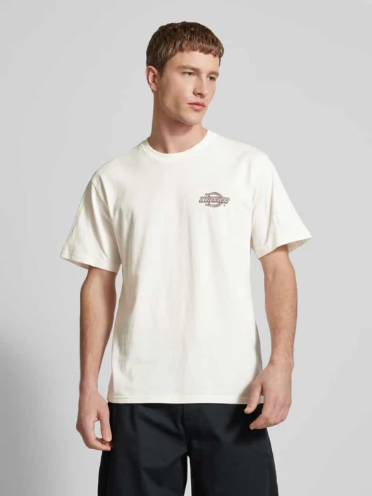 Zdjęcie produktu T-shirt z nadrukiem z logo model ‘WOOD’ Dickies Złamany biały