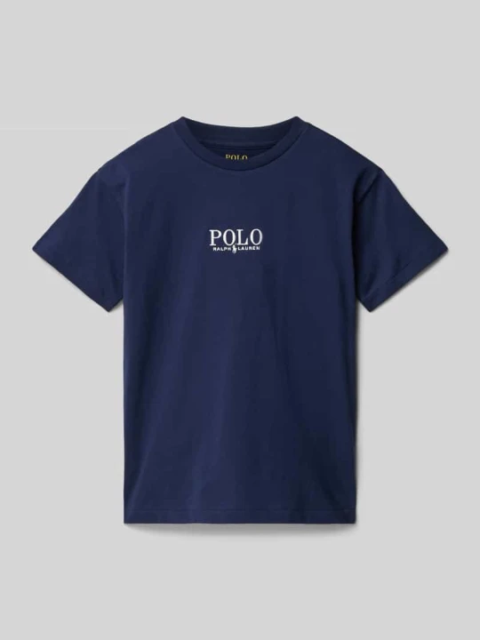 Zdjęcie produktu T-shirt z nadrukiem z logo Polo Ralph Lauren Granatowy