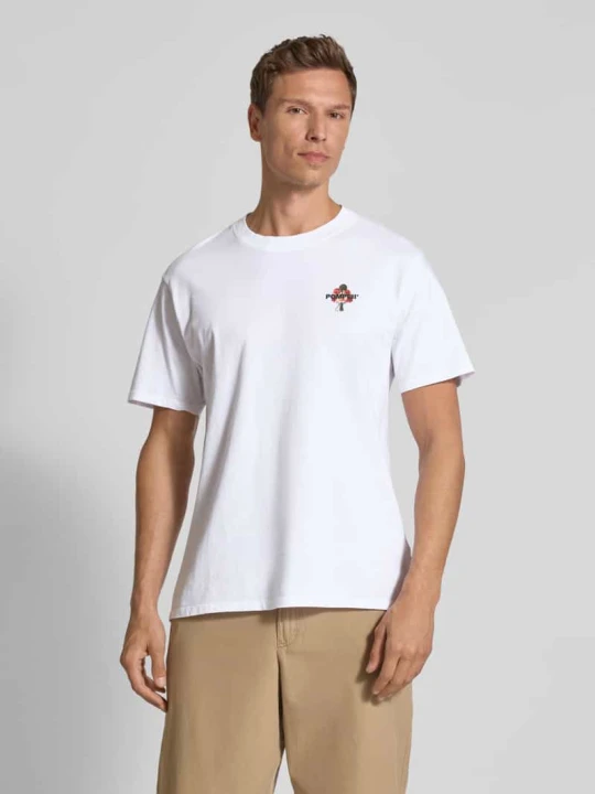 Zdjęcie produktu T-shirt z nadrukiem z logo Pompeii Biały