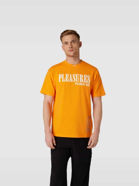 Zdjęcie produktu T-shirt z nadrukiem z logo Puma Pomarańczowy