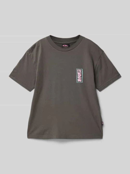 Zdjęcie produktu T-shirt z nadrukiem z logo Quiksilver Grafitowy