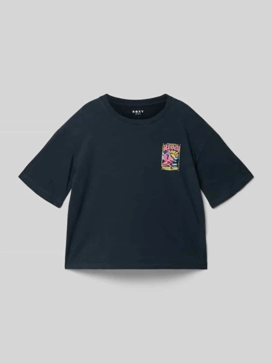 Zdjęcie produktu T-shirt z nadrukiem z logo Roxy Czarny