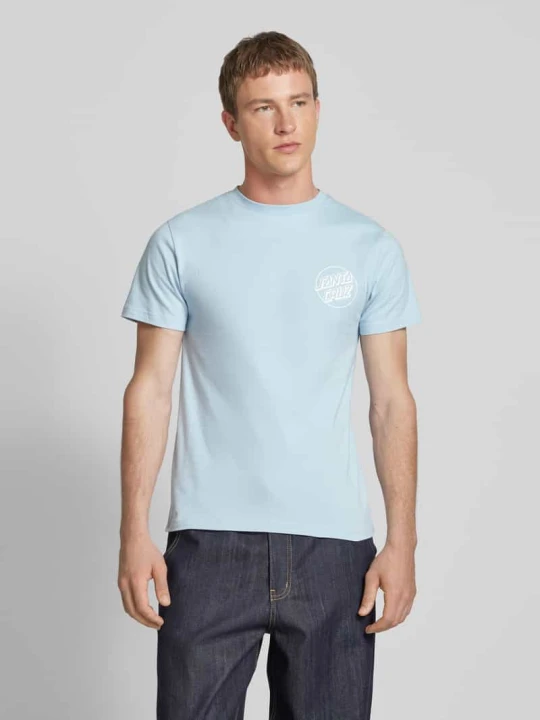 Zdjęcie produktu T-shirt z nadrukiem z logo Santa Cruz Jasnoniebieski
