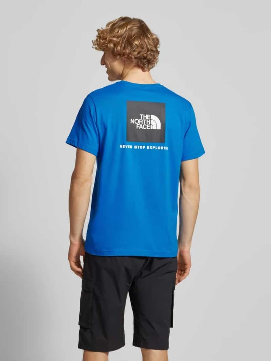 Zdjęcie produktu T-shirt z nadrukiem z logo The North Face Jasnoniebieski