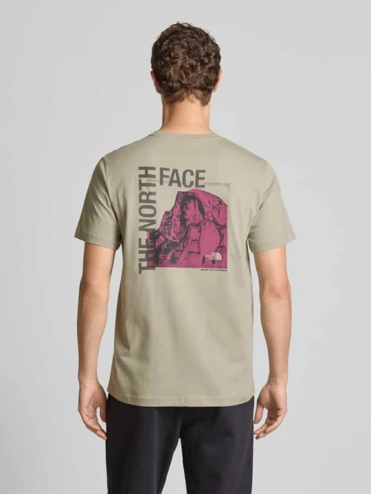 Zdjęcie produktu T-shirt z nadrukiem z logo The North Face Jasnoszary